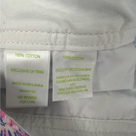 Lilly Pulitzer Blue Haven Raising Shell Walsh Shorts Size 2 - Picture 5 of 6